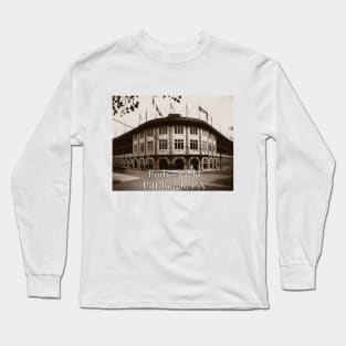 Forbes Field - Historic Pittsburgh Ballpark Vintage Photo Long Sleeve T-Shirt